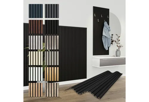 Hexim Wanddekoobjekt APH12 - Akustikpaneele für stilvolle Innendekoration - Deko-Objekte mit schalldämmenden Eigenschaften, flexible Lamellenverkleidung für eine moderne Wohnatmosphäre und optimale Akustik.