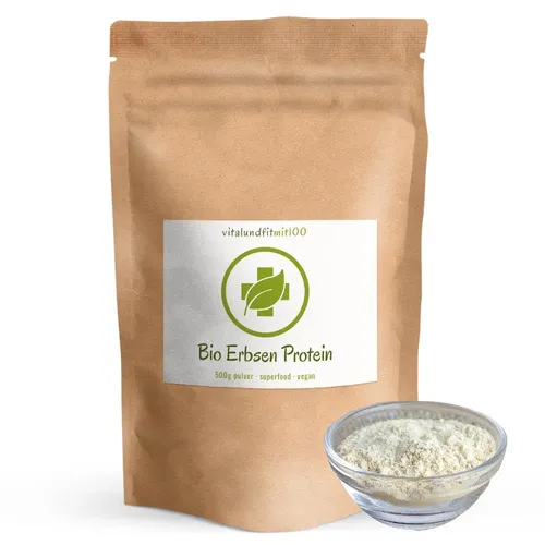 Bio Erbsen Protein Pulver | 100 g | Gemüsepulver | 100% vegan, glutenfrei