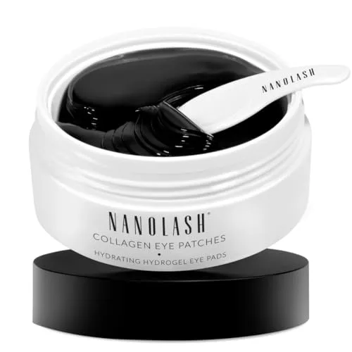 Nanolash Kollagen Augenpads - Hydrogel-Augenmasken für frische Augen - Die Nanolash Augenpads bieten sofortige Erfrischung und intensive Feuchtigkeitsversorgung für müde Augen. Ideal zur Pflege der empfindlichen Haut und zur sichtbaren Minderung von Augenringen.