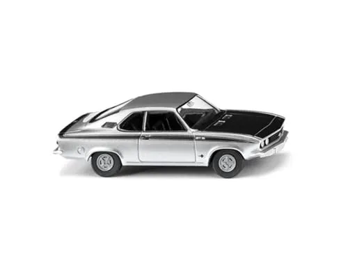 Wiking 082712 H0 PKW Modell Opel Manta A GT/E, Silber-metallic