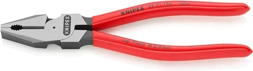 KNIPEX 02 01 180 SB - Kraft-Kombizange 180 mm, ergonomisch mit Kunststoffüberzug für besseren Grip und Schutz
