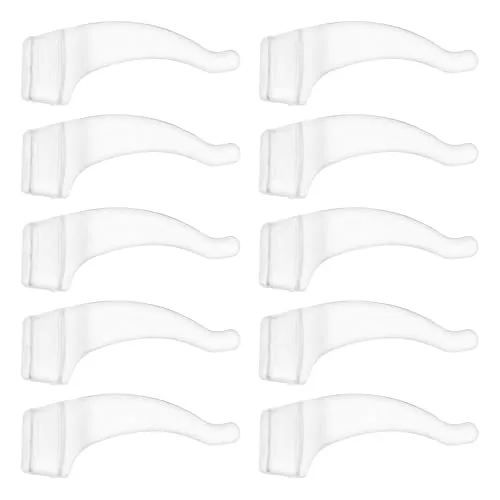 ROSENICE 20 Paar weiche Silikon Brillen Anti-Rutsch Ohrpolster (Transparent)