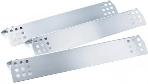 GFTIME 37cm Edelstahl Universal Brennerabdeckung - Grillersatzteile für zahlreiche Grillmarken, hergestellt aus hochwertigem Edelstahl für optimale Wärmeverteilung und gleichmäßiges Grillen. Ideal für Burnhard, Barbecook, Landmann und mehr.