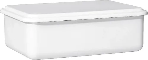 Riess Vorratsbehälter mit Deckel 1500 ml - Backofengeeignet - Frischhaltedosen aus hochwertiger Emaille, ideal zum Aufbewahren und Servieren von Lebensmitteln. Hygienisch, stapelbar und backofenfest für vielseitige Nutzung in Küche und Kühlschrank.