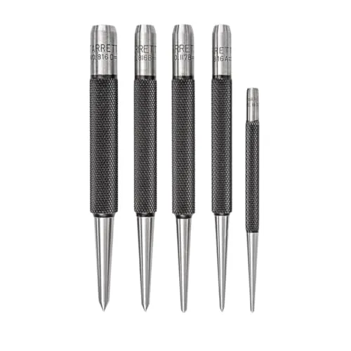 Starrett S816PC 5-teiliges Stanzset, 3 Stechlocher mit 5/64