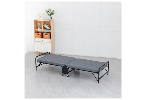 HTI-Living Klappbett 70 x 190 - Komfortables Gästebett für unterwegs - Klappbett 70 x 190 cm, ideal für Gäste und Camping, mit 4 Rollen für einfachen Transport und einer Liegehöhe von 33 cm für besten Komfort.
