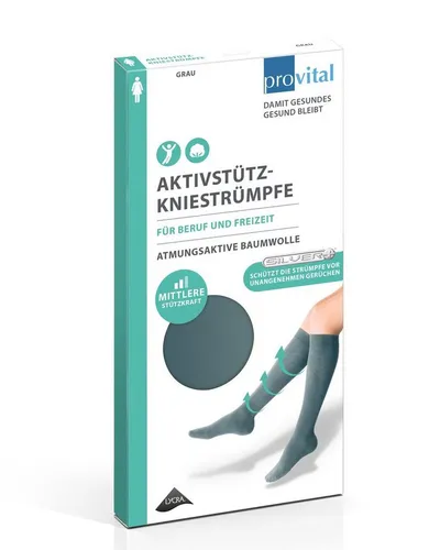 provital Damen Kniestrumpf Aktiv-Stützkniestrümpfe mit verstärkter Ferse