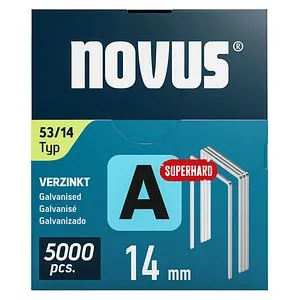 5.000 novus Tackerklammern Feindraht superhart 53/14 von Novus