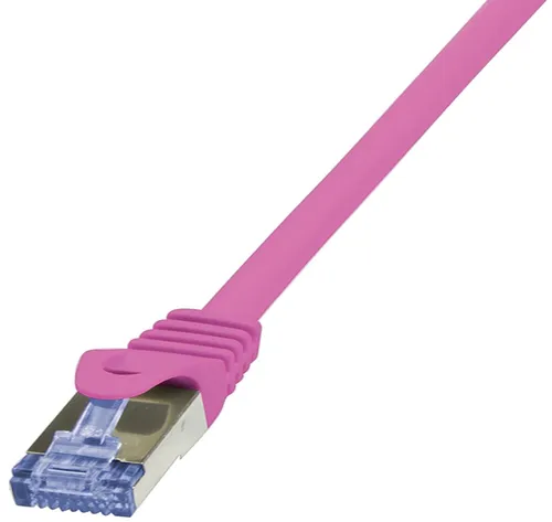 LogiLink Patchkabel, Kat. 6A, S/FTP, 1,0 m, pink in pink von LogiLink Professional