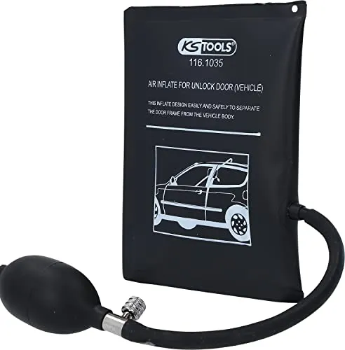 KS Tools Druckkissen mit Handpumpe 150x200mm - Druckkissen für Positionieren und Fixieren von Karosserieteilen, ideal für beschädigungsfreies Öffnen von Autotüren. Extrem hohe Druckkraft und robustes Design.
