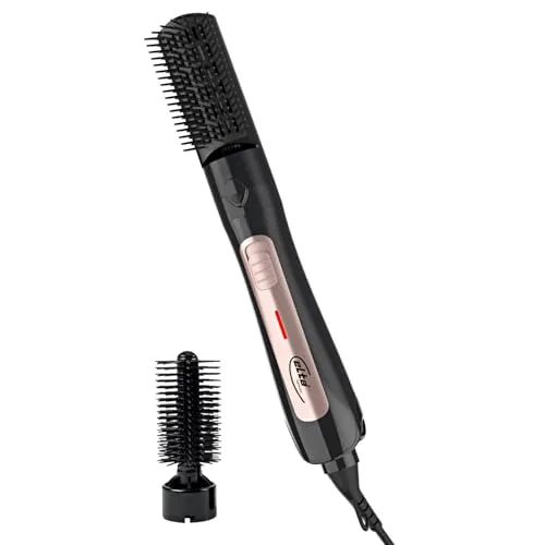 PAGEN® Warmluftbürste mit 2 Aufsätzen Elta - Haartrockner, Styler & Glätter, Haar-Styler für Volumen, Locken und Wellen, geeignet für alle Haarlängen, inkl. Überhitzungsschutz, Kunststoff 3