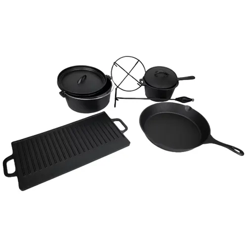 Dutch Oven Set 7-teilig Activa Mastercook in schwarz von ACTIVA