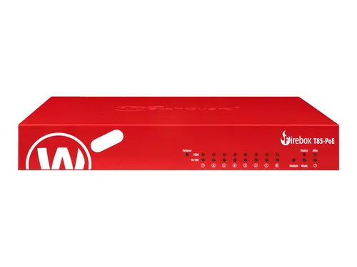 WatchGuard Firebox T85-PoE - Sicherheitsgerät für Netzwerksicherheit - Sicherheitsgerät mit PoE-Unterstützung, 8 Anschlüssen und hoher Durchsatzleistung für effizienten Schutz in Netzwerken. Ideal für professionelle Anwendungen.