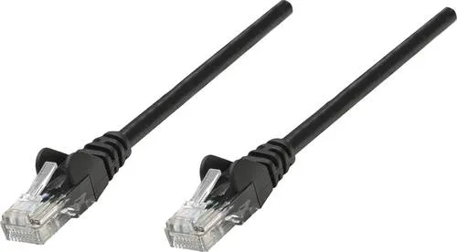 Intellinet 735476 RJ45 Netzwerkkabel, Patchkabel CAT 6 S/FTP 3.00m Schwarz vergoldete Steckkontakte 1St.