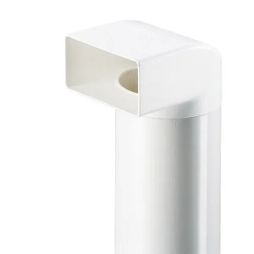 Naber N-UR 100 Umlenkstück 90° mit Rundrohr, weiß, 500 mm