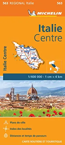Italy Central (563): Wegenkaart Schaal 1 : 400.000 (Regionale kaarten Michelin, Band 563)