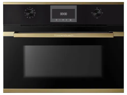 Küppersbusch CBM 6330.0 S4 K-Series. 3 Compact Backofen mit Mikrowelle Schwarz/Gold