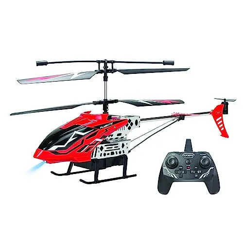 FLYBOTIC - Sky Knight - 43 cm großer Outdoor-Helikopter für Kinder und Erwachsene - 2,4-GHz-Technologie - Lichteffekte - Innen-/Außenbereich - 3 Flugkanäle - Integriertes Gyroskop - Ab 14 Jahren