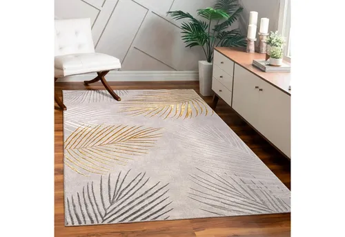 Paco Home Kurzflorteppich Gold, 120x160 cm in gold von Paco Home