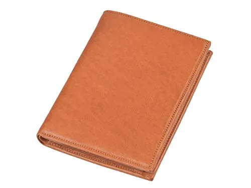 Sonnenleder Geldbörse Hochformat Donau Natur braun in braun von SONNENLEDER