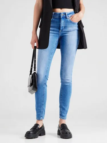 ONLY Women's Medium Blue Denim Jeans - Skinny Fit - Stylische Skinny Fit Jeans mit fünf Taschen und Gürtelschlaufen, die perfekt von der Hüfte bis zum Knöchel passen. Ideal für jeden Anlass.