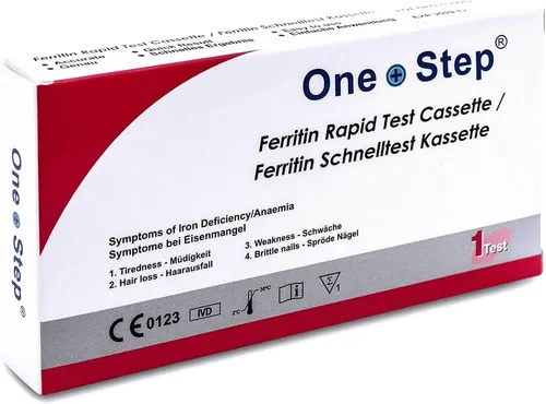 One+Step Nährstoffmangeltest Eisenmangel Schnelltest - Komplettes Selbsttest Set zur Früherkennung, 1-tlg.