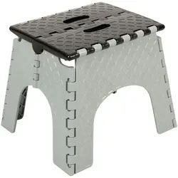 Bestlivings Klapphocker aus Kunststoff - belastbar bis 80kg - ( Größe: 32,5x28x26,5cm ) - Faltbarer Badhocker mit Tragegriff