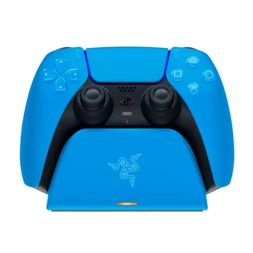 Razer Universal Quick Charging Stand for PS5 - Ladeständer für DualSense Wireless-Controller, schnelles Laden und stilvolles Design in Blau