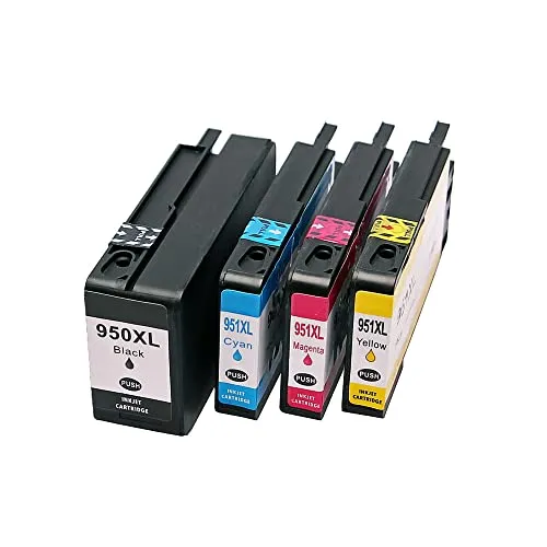 ABC Set 4X Alternativ Patrone für HP 950XL 951XL 950 951 XL für HP OfficeJet Pro 251dw 276dw 8100 8600 8610 8615 8616 8620 8625 8630 8640 8660