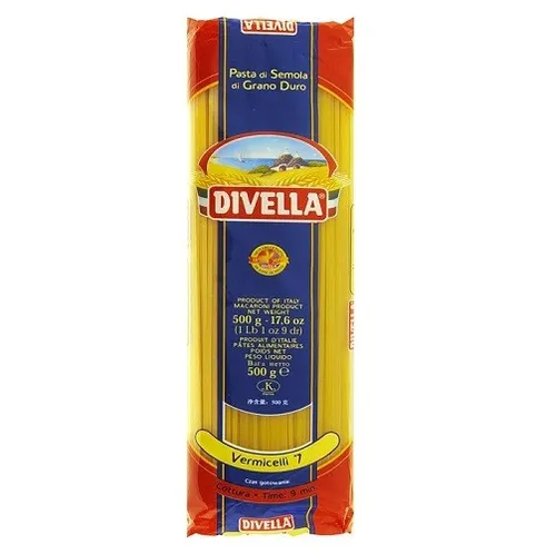 Pasta Divella 100% Italienisch Vermicelli N° 7 Kochen 9 Minuten 500g