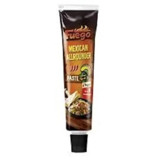 Fuego - Mexican Allrounder Würzpaste | Zum unkomplizierten Würzen von mexikanischen Gerichten | Für 4 Anwendungen | Vegan | 1 x 40g in wiederverschließbarer Tube