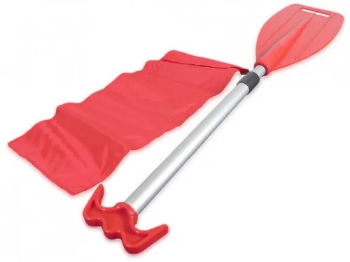 Teleskop Paddel mit Bootshaken & Nylontasche von Boote & Yachten Kantschuster
