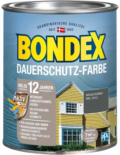 Bondex Dauerschutzfarbe 0,75 L basaltgrau Holzschutzlasur