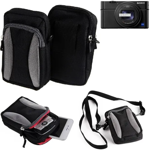 Kameratasche für Sony Cyber-shot DSC-RX100 VII – Praktische Gürteltasche - Schlichte und funktionale Gürteltasche aus Nylon für die Sony Cyber-shot DSC-RX100 VII. Mit Reißverschluss und zusätzlichem Fach bietet sie sicheren Schutz und einfachen Zugriff auf Ihre Kamera.