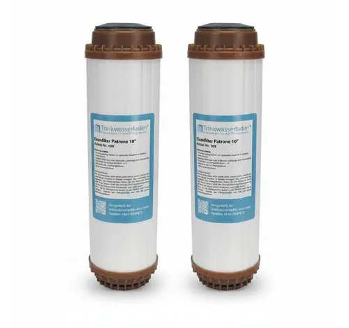 Trinkwasserladen Kalk- und Wasserfilter, 2x Eisenfilter Patrone 10