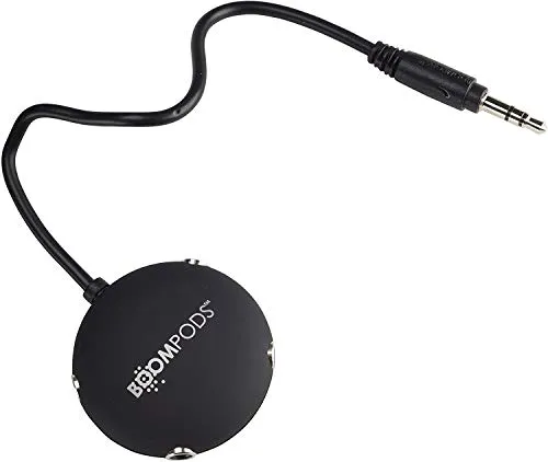 Boompods Multi Kopfhörer Audio Verteiler - 3,5mm Klinkenstecker Adapter mit 4 Anschlüssen, AUX Stereo Headset Adapter, Kompakter Mehrfach-Splitter für Smartphone, Tablet und Computer, Schwarz