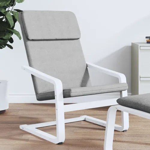 The Living Store Relaxsessel Hellgrau Stoff