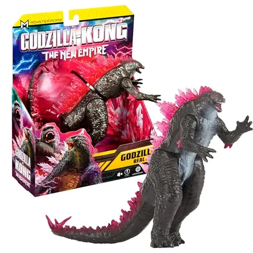 MonsterVerse Godzilla x Kong: The New Empire, 15 cm Real Feel Godzilla Actionfigur Spielzeug, Ikonische Sammlerfilmfigur, Für Kinder ab 4 Jahren