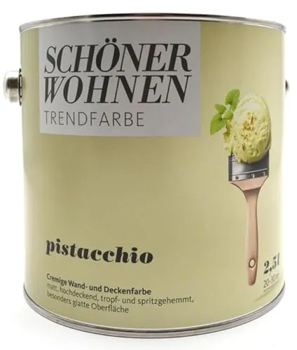 Produktbild SCHÖNER WOHNEN FARBE Dispersionsfarbe »Trendfarbe« Jubiläumsedition Pistacchio, 2,5 l