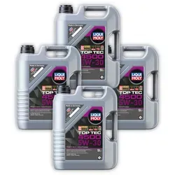 4x 5L LIQUI MOLY 3729 Motoröl Top Tec 4500 5W-30