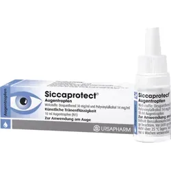 Siccaprotect Augentropfen - Arzneimittel gegen trockene Augen, ideal als Tränenersatzmittel zur Linderung von Austrocknungserscheinungen und zur Nachbenetzung bei Kontaktlinsen.