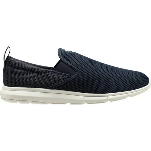 Helly Hansen Ahiga Slip-On Herren Schuhe – navy/off white (597) - Vielseitige Herren Slip-On-Schuhe mit wasserabweisendem Obermaterial aus 49 % recyceltem Polyester. Atmungsaktiv und schnell trocknend für optimalen Komfort im Alltag.