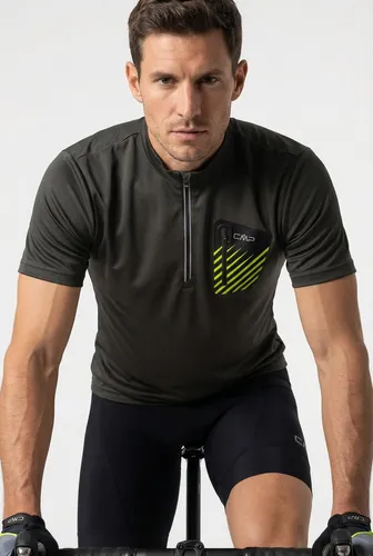 CMP Radtrikot Fahrradshirt blau 52 EU - Sportliches Radtrikot in Größe 52, aus pflegeleichtem Material für höchsten Komfort beim Radsport. Ideal für aktive Fahrer, die Wert auf Qualität legen.
