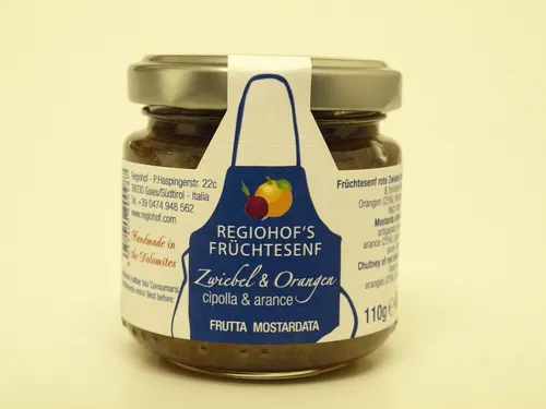 Früchtesenf Chutney Rote Zwiebel und Orange von Regiohof