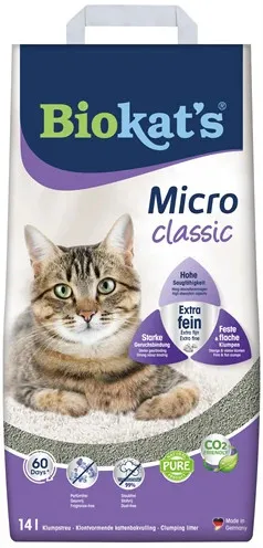 Biokat's Micro classic Katzenstreu ohne Duft