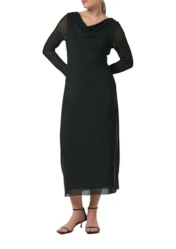 comma Kleid Damen schwarz, 36 719730-0001-00360 in schwarz von comma,