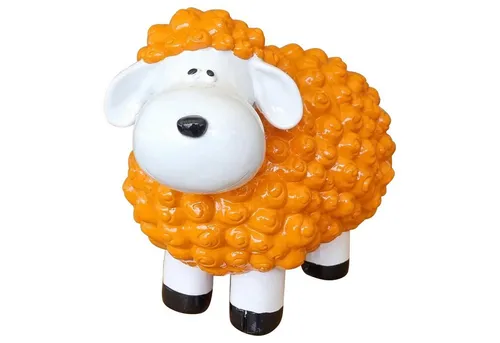 Fachhandel Plus Tierfigur Lustige Tierdeko Schaf klein bunt versch. Farben auswählbar (1 St), Charmante Tierfigur