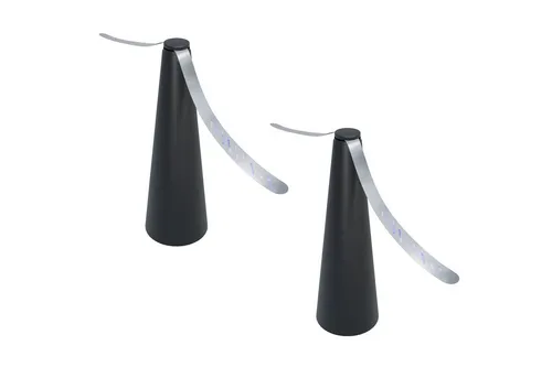 HAC24 Fliegenwedler Fliegenwedler Fliegenvertreiber Fliegen Wespen Ventilator, 2-tlg., Mit Reflektoren 8 x 25 cm Batteriebetrieben