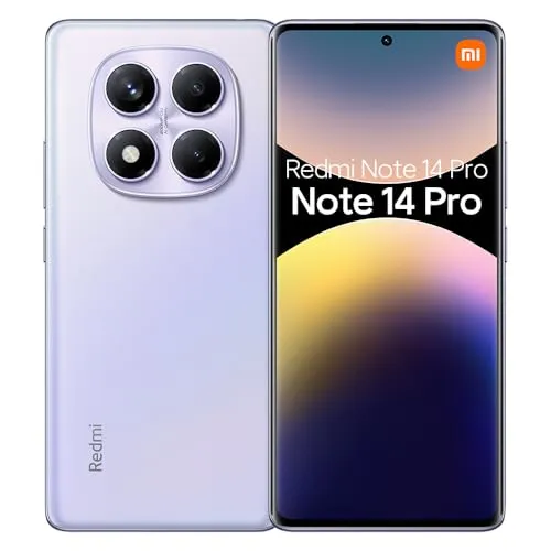 Xiaomi Redmi Note 14 Pro 4G Smartphone - Handys & Smartphones mit 12GB RAM, 512GB Speicher und 200MP Kamera für beeindruckende 4K-Filmaufnahmen und ein atemberaubendes AMOLED-Display.