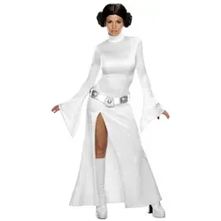 Rubie ́s Kostüm Star Wars Sexy Prinzessin Leia weiß S - Kostüme – Dreiteiliges Star Wars Prinzessin Leia Kostüm für Erwachsene, inklusive Perücke und Gürtel, ideal für Karneval oder Mottopartys.